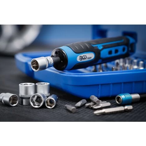 BGS Technic Akku-Schraubendreher | Inkl. Bit- Und Steckschlüssel-Satz | 41-tlg. – Bild 4
