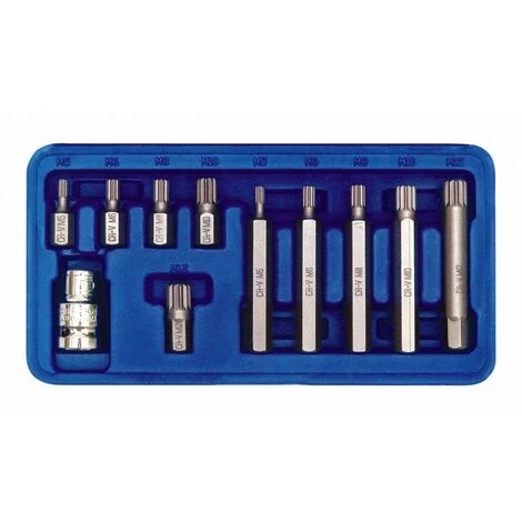 VOREL Vielzahn Stern Nuss Einsätze Bitsatz 11 Tlg – Bild 2