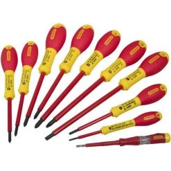 Stanley FatMax Schraubendreher-Set Isoliert 10-tlg. Schlitz-Phillips-Pozidriv