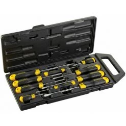 Stanley CushionGrip Schraubendreher-Set 10-tlg. Schlitz-Phillips