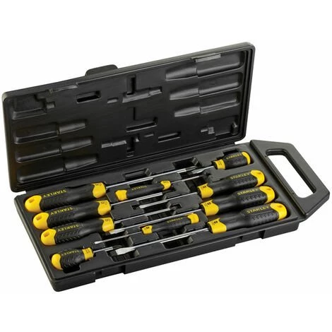 Stanley CushionGrip Schraubendreher-Set 10-tlg. Schlitz-Phillips