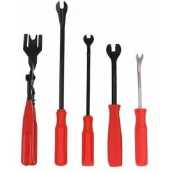 ILoveMilan Multi-Spezifikationsfunktion Schlüssel Schlüssel Key Touch Fleckenentferner Nagelentferner Gummischraubendreher Schraubendreher Pick 5er Set Rot