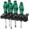 Wera 335/350/367/7 Schraubendrehersatz Kraftform Plus Lasertip + Rack, 7-teilig