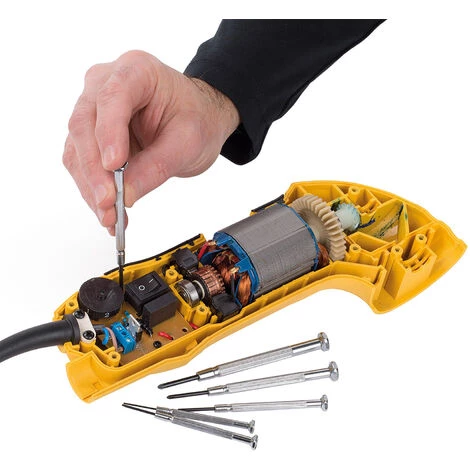 VARO KRT411002 - Kreator Schraubendreher-Set 6 Teilig SL Feinmechanikwerkzeug + Kunstoffbox – Bild 3