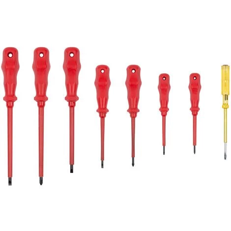 VARO 8 Teile - Elektro Schraubendreher Satz - 8 Teile