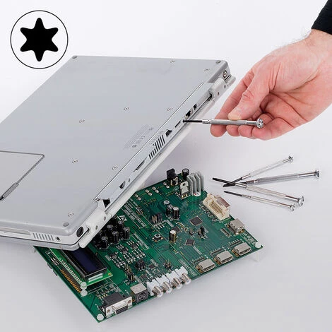 VARO KRT411003 - Kreator Schraubendreher-Set 6 Teilig Torx Feinmechanikwerkzeug + Kunstoffbox – Bild 5