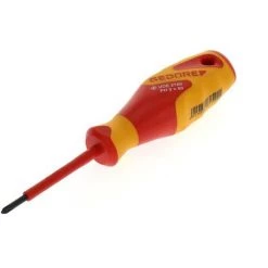 Gedore VDE 2160 PH 0 1612107 Kreuzschlitz-Schraubendreher PH 0 Klingenlänge: 60 Mm DIN ISO 8764