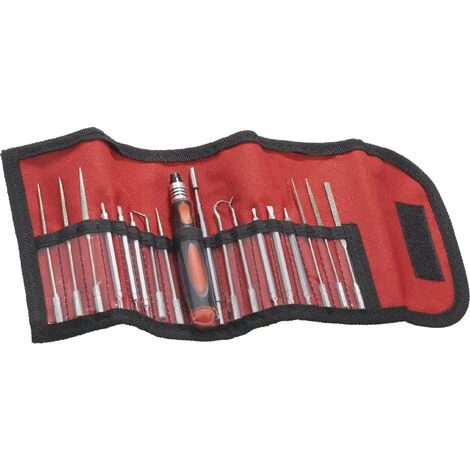 NO NAME Elektronik- U. Feinmechanik Wechselklingen-Set 18teilig Schlitz, Kreuzschlitz Phillips, Innen-Sechsr