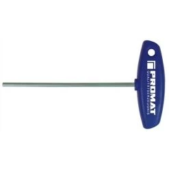Schraubendreher 6KT CV. SW2,5mm L.100mm M.Quergriff/Ku.PROMAT Glanzvernickelt