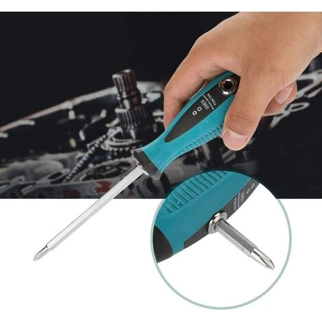 ECHOO 10 Stück Schraubendreher, Magnetischer Schraubendreher-Satz Multifunktions-Kreuz / Schlitz / Stern Fünfzackiger Schraubenkopf Reparaturwerkzeuge Für Telefon, Computer, Uhr, Spielzeug – Bild 2