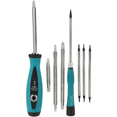 ECHOO 10 Stück Schraubendreher, Magnetischer Schraubendreher-Satz Multifunktions-Kreuz / Schlitz / Stern Fünfzackiger Schraubenkopf Reparaturwerkzeuge Für Telefon, Computer, Uhr, Spielzeug – Bild 3