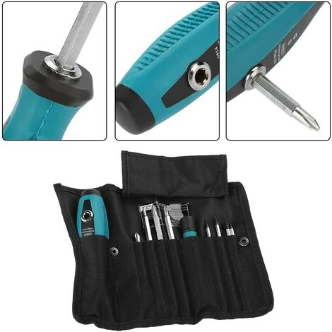 ECHOO 10 Stück Schraubendreher, Magnetischer Schraubendreher-Satz Multifunktions-Kreuz / Schlitz / Stern Fünfzackiger Schraubenkopf Reparaturwerkzeuge Für Telefon, Computer, Uhr, Spielzeug – Bild 5