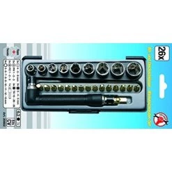 KRAFTMANN 26-PIECE BIT AND SOCKET ANGLE SCREWDRIVER SET