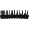 BGS TECHNIC BGS 784 | BIT-SATZ | ANTRIEB AUßENSECHSKANT 6,3 MM (1/4'') | ABTRIEB T-PROFIL (FÜR TORX) | 11-TLG.