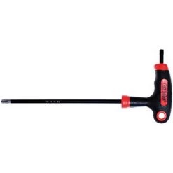KRAFTMANN BGS DO IT YOURSELF 7880-T30 | SCHRAUBENDREHER MIT T-GRIFF UND SEITLICHER KLINGE | T-PROFIL (FÜR TORX) MIT/OHNE BOHRUNG T30