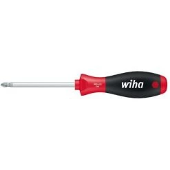 WIHA SCHRAUBENDREHER SOFTFINISH® POZIDRIV MIT RUNDKLINGE (00768) PZ0 X 60 MM ERGONOMISCHER GRIFF FÜR KRAFTVOLLES DREHEN, ALLROUN