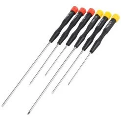 SILVERLINE SD62 EXTRALANGE PRÄZISIONS-SCHRAUBENDREHER, 6-TLG.