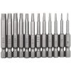 HAPPYSHOPPING 12-teiliges Torx-Kopfbohrer-Bit-Set 1/4 Zoll Sechskantschaft 50 Mm Lange Bohrer T5-T40 Torx Magnetics-Schraubendreher-Bits,12pcs.