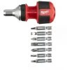 .MILWAUKEE. Milwaukee Schrauberdreher Mit Ratschenfunktion Stubby Inkl. 7 Bits PH/PZ/TX/SL