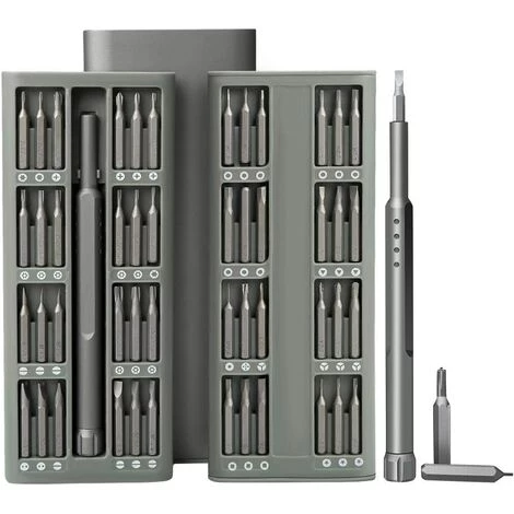 LANGRAY Iphone Präzisionsschraubendreher , 48-teiliges Mini-Stahl-Handy-Reparatur-Schraubendreher-Kit Für S2-Werkzeug, Handy-Modell, Kamera, Computer