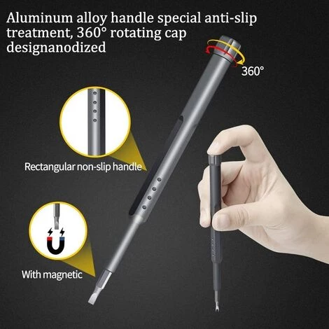 LANGRAY Iphone Präzisionsschraubendreher , 48-teiliges Mini-Stahl-Handy-Reparatur-Schraubendreher-Kit Für S2-Werkzeug, Handy-Modell, Kamera, Computer – Bild 2