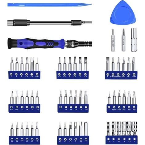 TRIOMPHE 63-in-1-Triumph-Magnet-Präzisions-Schraubendreher-Kit, 56-Bit-Schraubendreher-Reparaturwerkzeuge Und Weiteres Zubehör, Für Mobiltelefone, Tablets, PCs, MacBooks, Uhren Usw – Bild 2