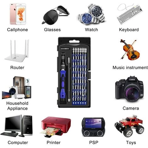 TRIOMPHE 63-in-1-Triumph-Magnet-Präzisions-Schraubendreher-Kit, 56-Bit-Schraubendreher-Reparaturwerkzeuge Und Weiteres Zubehör, Für Mobiltelefone, Tablets, PCs, MacBooks, Uhren Usw – Bild 5