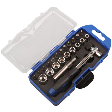 TRIOMPHE Industriewerkzeuge Multifunktionales Mini-Ratschen-Schraubendreher-Bit-Set Triumph Precise Shot Repair Tool Kit 23PCS
