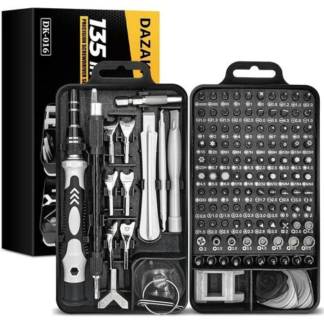 TINOR Feinmechaniker Schraubendreher Set S2 135-teilig, Mini Reparatur Werkzeug Set Für Elektronik, Handy, Laptop, Uhren, Kamera, Handwerker Geschenk Für Mann, Papa, Freund