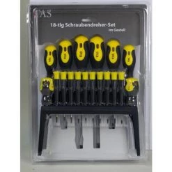 BURI Set Schraubendreher 18 Teilig Schlitz Kreuz Torx Zieher Werkzeuge Heimwerker