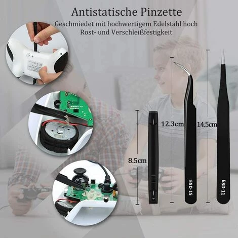 QERSTA Professionelle Präzisions-Magnet-Torx/Stern/Tx-Schraubendreher, Set/Kit Mit 6 Stück, T3 T4 T5 T6 T8 T10 – Bild 4