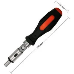 DONTODENT 1/4-Ratschen-Bit-Schraubendreher: 180°-Drehung - Zufällige Farbe - Rutschfester Griff