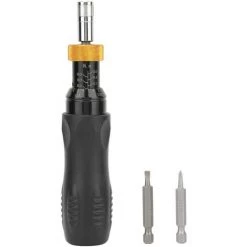 TINOR Einstellbarer Drehmomentschraubendreher, Voreingestellter Drehmomentschlüssel Mit Einstellbereich 0,1-0,6 Nm Doppelskala-Innensechskantschraubendreher Für Fahrradreparatur-Präzisionsinstrument