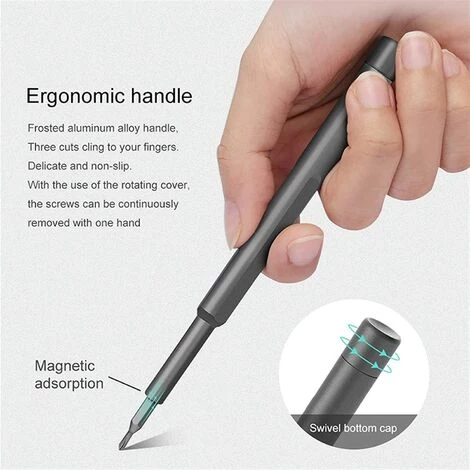 TINOR 63 In 1 Mini-Präzisions-Schraubendreher-Kit Elektromagnetisches Reparatur-Tool-Kit Für Computer, Brille, IPhone, PS4, Xbox, Macbook, Kamera, Schmuck, Drohne – Bild 3