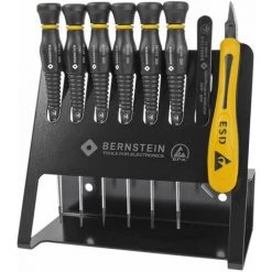 BERNSTEIN GMBH ESD Steckschlüssel-Schraubendreher Satz VARIO 8-tlg