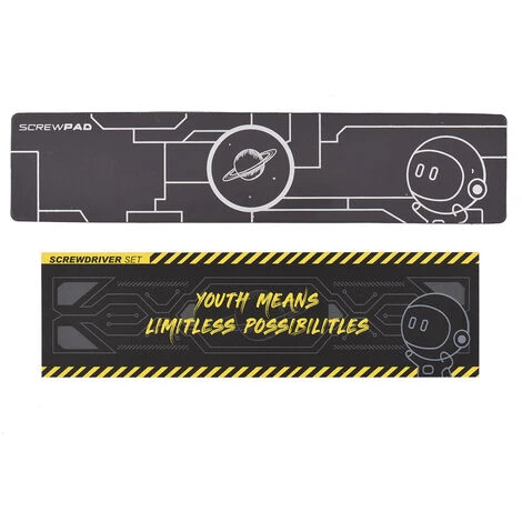 JAKEMY 47-teiliges Multifunktionales Hochpräzisions-Schraubendreher-Bits Und Steckschlüssel-Set Antriebs-Steckschlüssel-Set Premium H4 * 28 Mm CR-V-legierter Stahl Geschlitzte Torx-Stern-Sechskant-Bits Mit Magnetischem Weichem Pad Für Die Wartung Der Heimelektronik,Schwarz – Bild 4