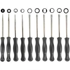 Werkzeugset Schraubendreher Schwarz 16cm 10St FUIENKO