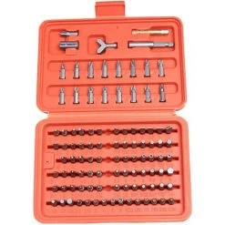 TINOR Bit-Set Manipulationssicherer Kohlenstoffstahl Schraubendreher Torx Stern Schlitz Bit Sex Für Home Garage 100 Stücke Schraube Zubehör Werkzeug Praktisches Zubehör