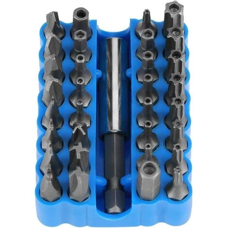 TINOR Schraubendreher Bit Kit, 33tlg. Multifunktions Präzisions Hohlsicherheits Manipulationssichere Stern/Dreiflügel/Sechskant/Schlüsselbitsatz Reparatur Tool Kit – Bild 5