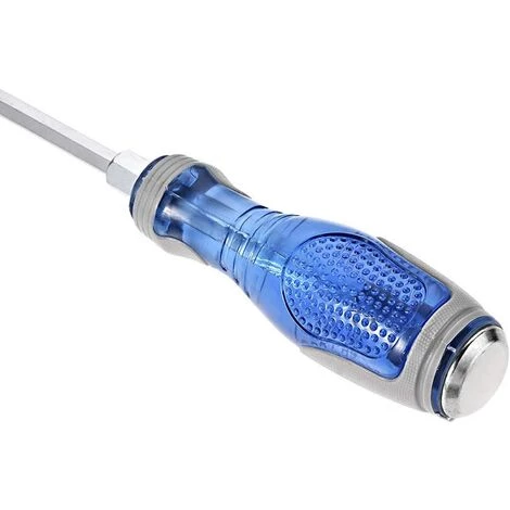 TINOR PH2 Magnetischer Schlagschrauber, 10,2 Cm Sechskant-Schaft, Rutschfest, Blau-grauer Griff Mit Schlagkappe, 3 Stück – Bild 2