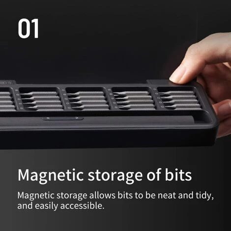 BENOBBY KIDS Mini-Elektro-Schraubendreher-Set, Präzisions-Schraubendreher-Set, 25 In 1 Magnetisches Schraubendreher-Bit-Set, Wiederaufladbares Schraubendreher-Werkzeug-Set, S2-Stahl, Reparatur-Werkzeug-Set Für Präzisionselektronik – Bild 3