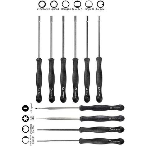 WERKZEUGE 10 Schraubendreher Zum Einstellen Von Walbro-Vergasern Kleiner 2-Takt-Motoren Von Husqvarna Troy-Bilt-Kettensägen/Kreisel/etc Etc. Mit Bürstensatz Und Reinigungswerkzeugsatz – Bild 2