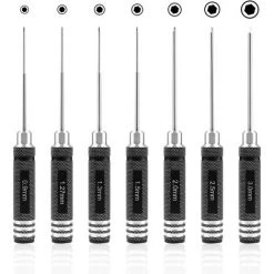 WERKZEUGE 7-teiliges Sechskant-Schraubendreher-Werkzeugset (0,9 Mm, 1,27 Mm, 1,3 Mm, 1,5 Mm, 2,0 Mm, 2,5 Mm, 3,0 Mm) Für RC-Modellhubschrauber