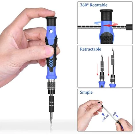 OCXIN Feinmechaniker Schraubendreher Set 115-teilig, Mini Reparatur Werkzeug Set Für Elektroniker, Laptop, Tablet, Uhren, Kamera – Bild 4