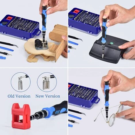 OCXIN Feinmechaniker Schraubendreher Set 115-teilig, Mini Reparatur Werkzeug Set Für Elektroniker, Laptop, Tablet, Uhren, Kamera – Bild 5