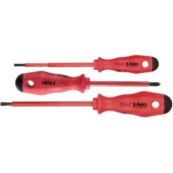 Felo Schraubendreher Satz VDE Mit 2-Komponenten-Griff, 3-tlg SL, PH