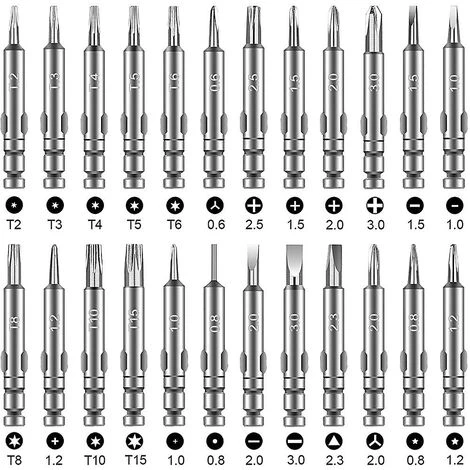 Kueatily Präzisions-Schraubendreher Mini 25 In 1 Präzisions-Schraubendreher-Kit Schraubendreher-Reparatur – Bild 2