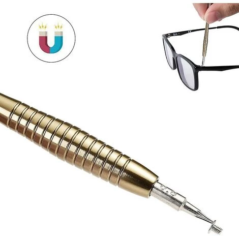 Kueatily Präzisionsbrillen-Reparaturschrauben 25 In 1 Mini-Schraubendreher-Werkzeugset Mit Leder – Bild 3