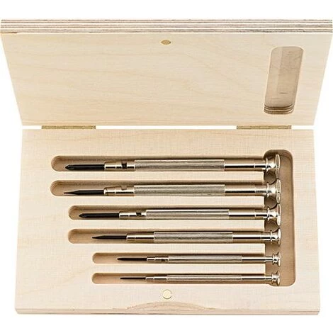 Turnus Uhrmacherschraubendreher-Satz 6-teilig Schlitz/Kreuz