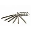 Thsinde 3-in-1-Mini-Flach-Kreuzschlitz-Schraubendreher, Hohle Sechskantmutter, Schlüsselanhänger, Brille, 6 Stück